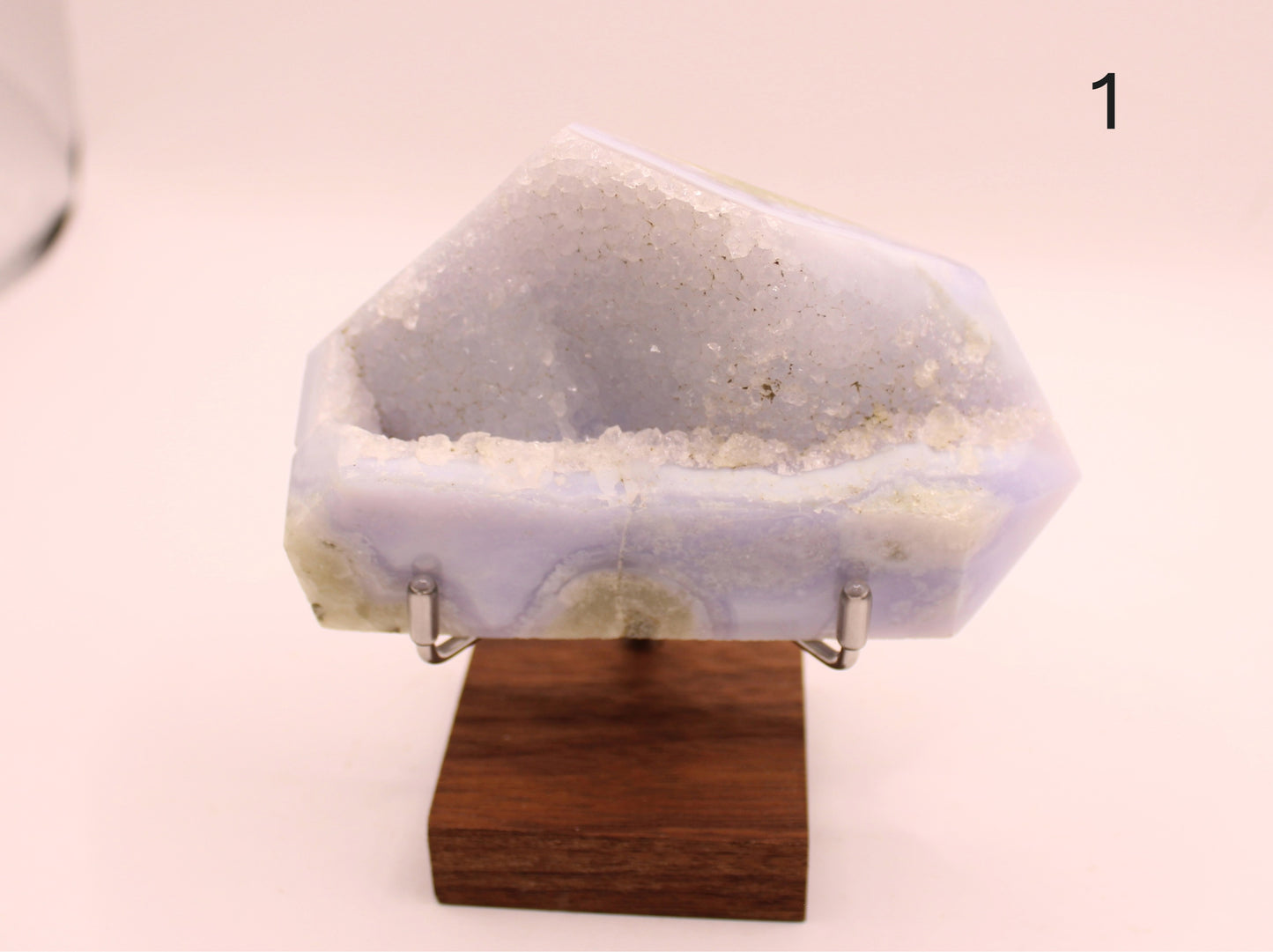 Blue Lace Agate Druzy Tower