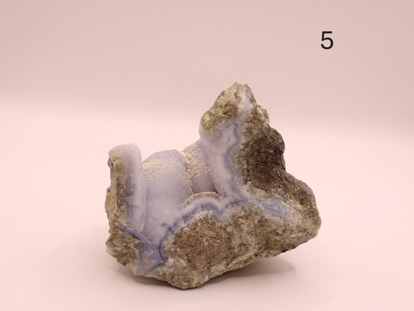 Blue Lace Agate Druzy Tower
