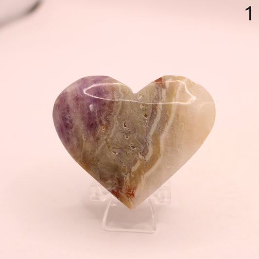 Amethyst Super Seven Heart