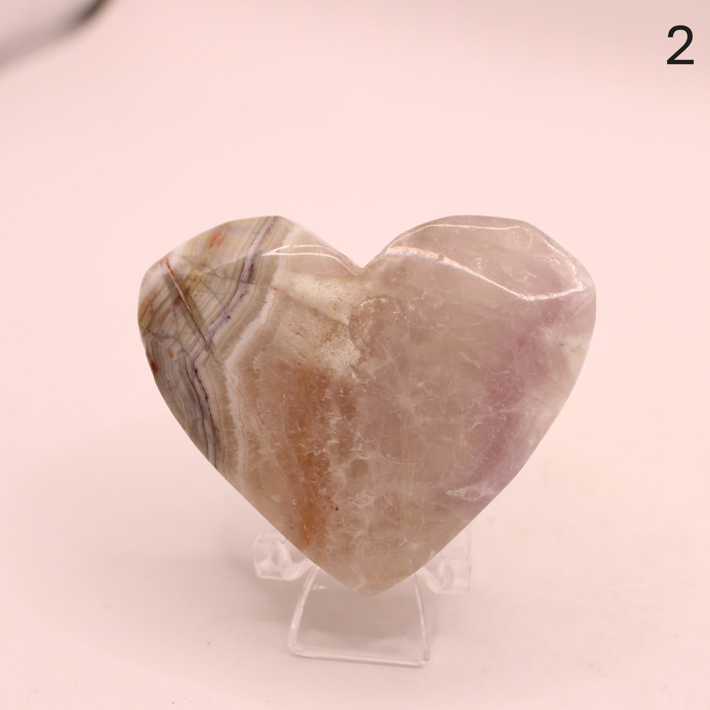 Amethyst Super Seven Heart