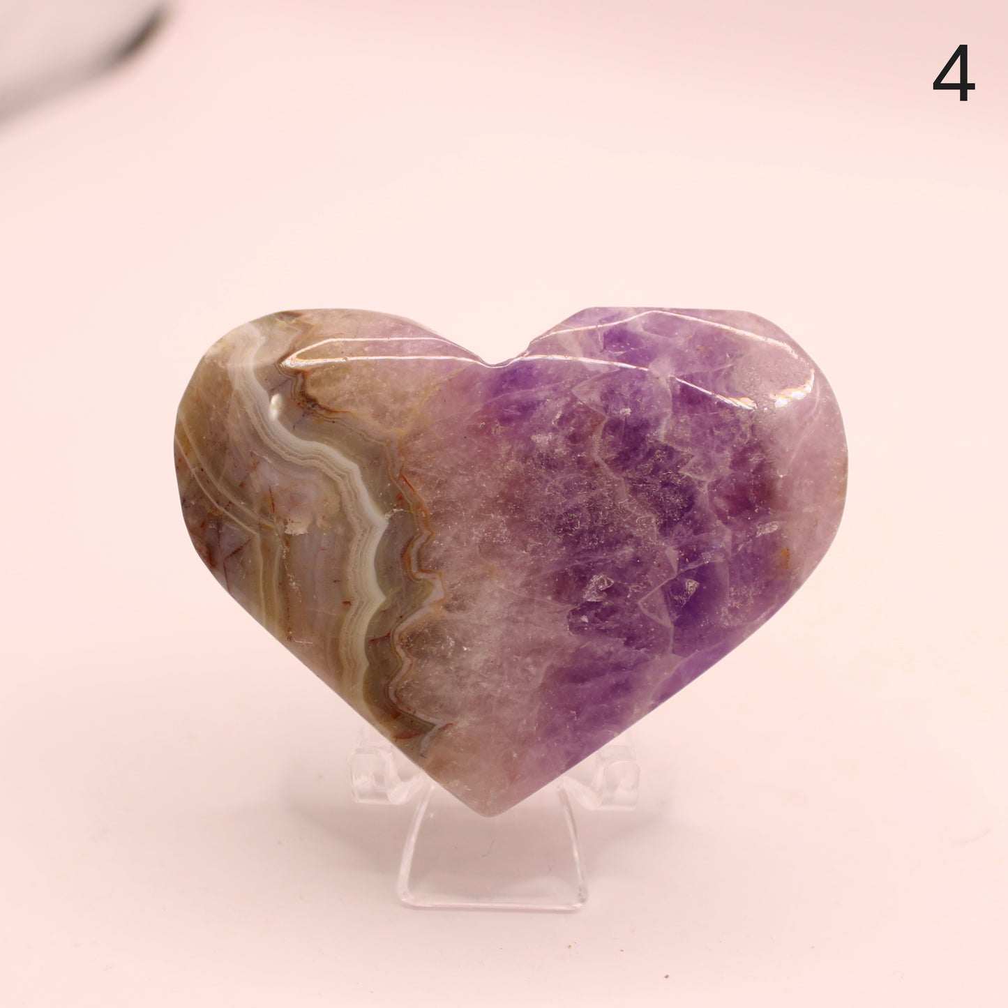Amethyst Super Seven Heart