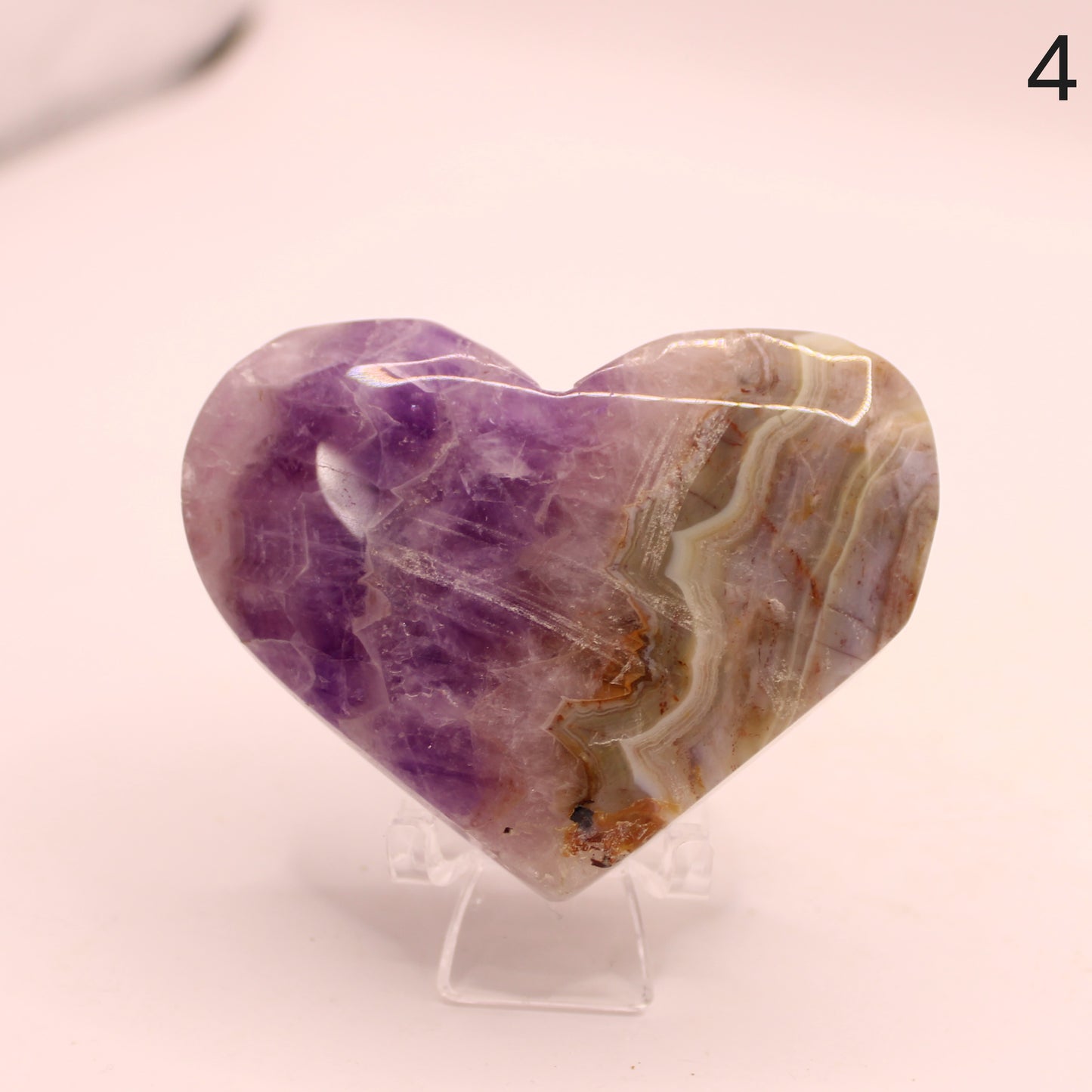 Amethyst Super Seven Heart