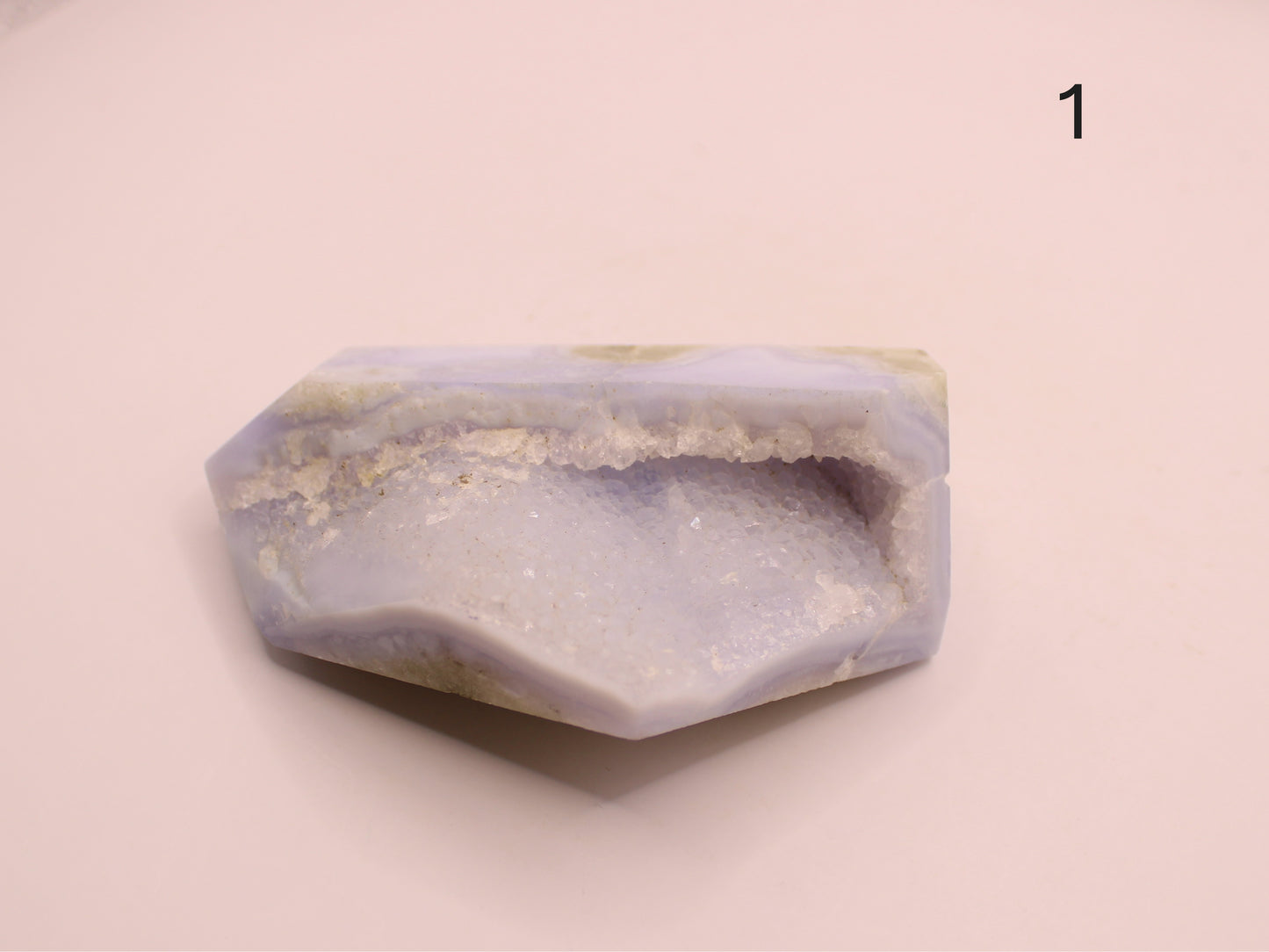 Blue Lace Agate Druzy Tower