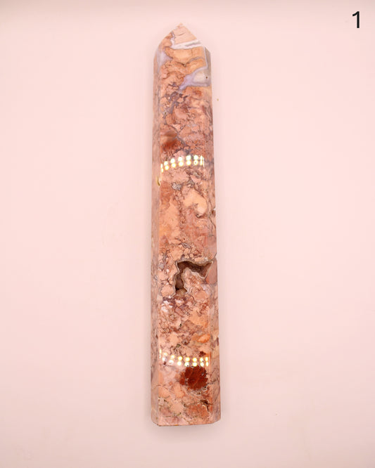 Cotton Candy Agate Towers