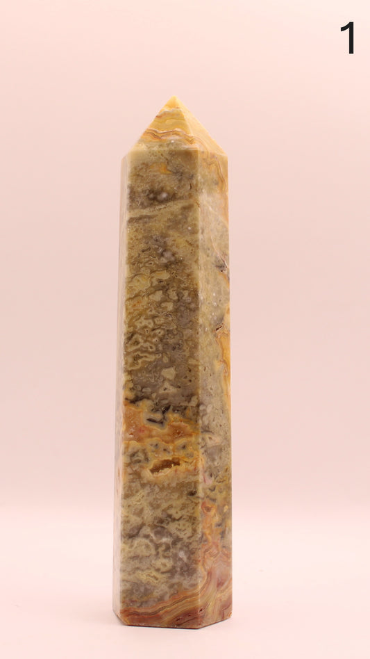 Crazy Lace Agate Tower