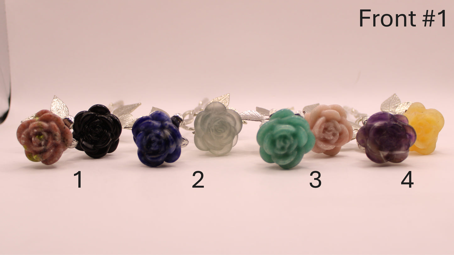 Crystal Roses on Stems