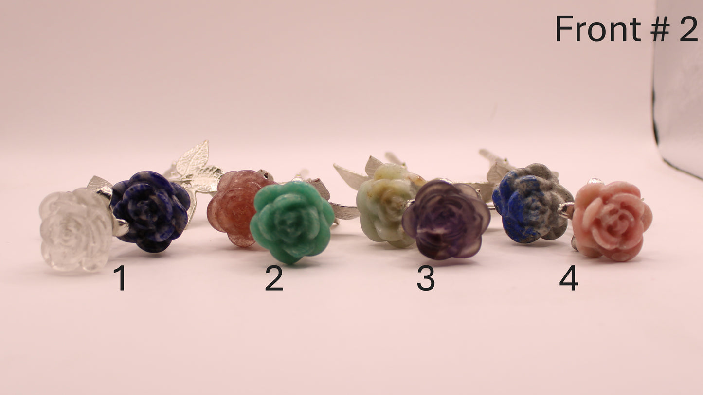 Crystal Roses on Stems