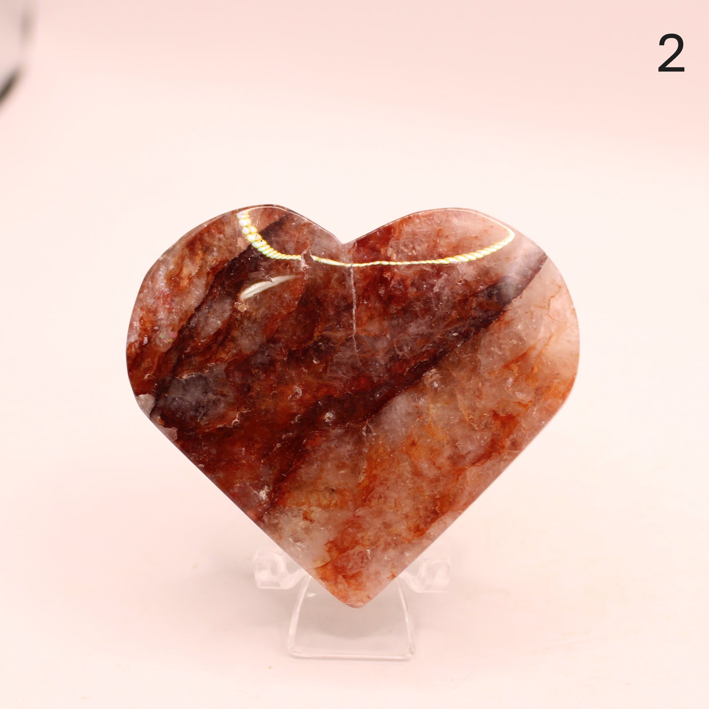 Fire Quartz Heart