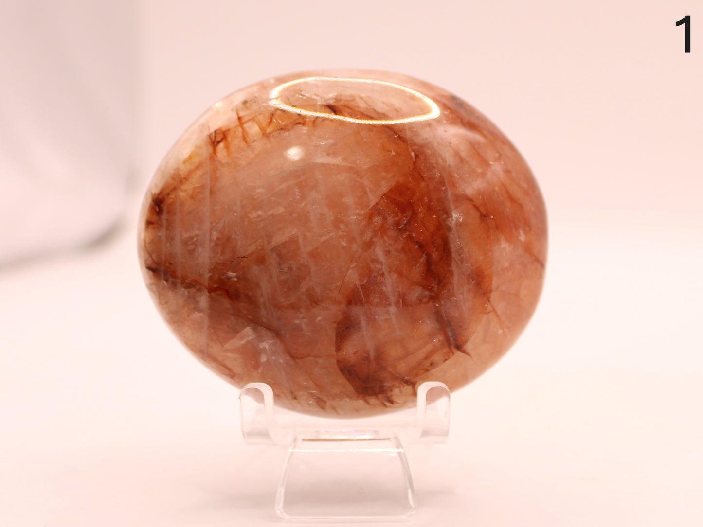 Fire Quartz Palm Stones