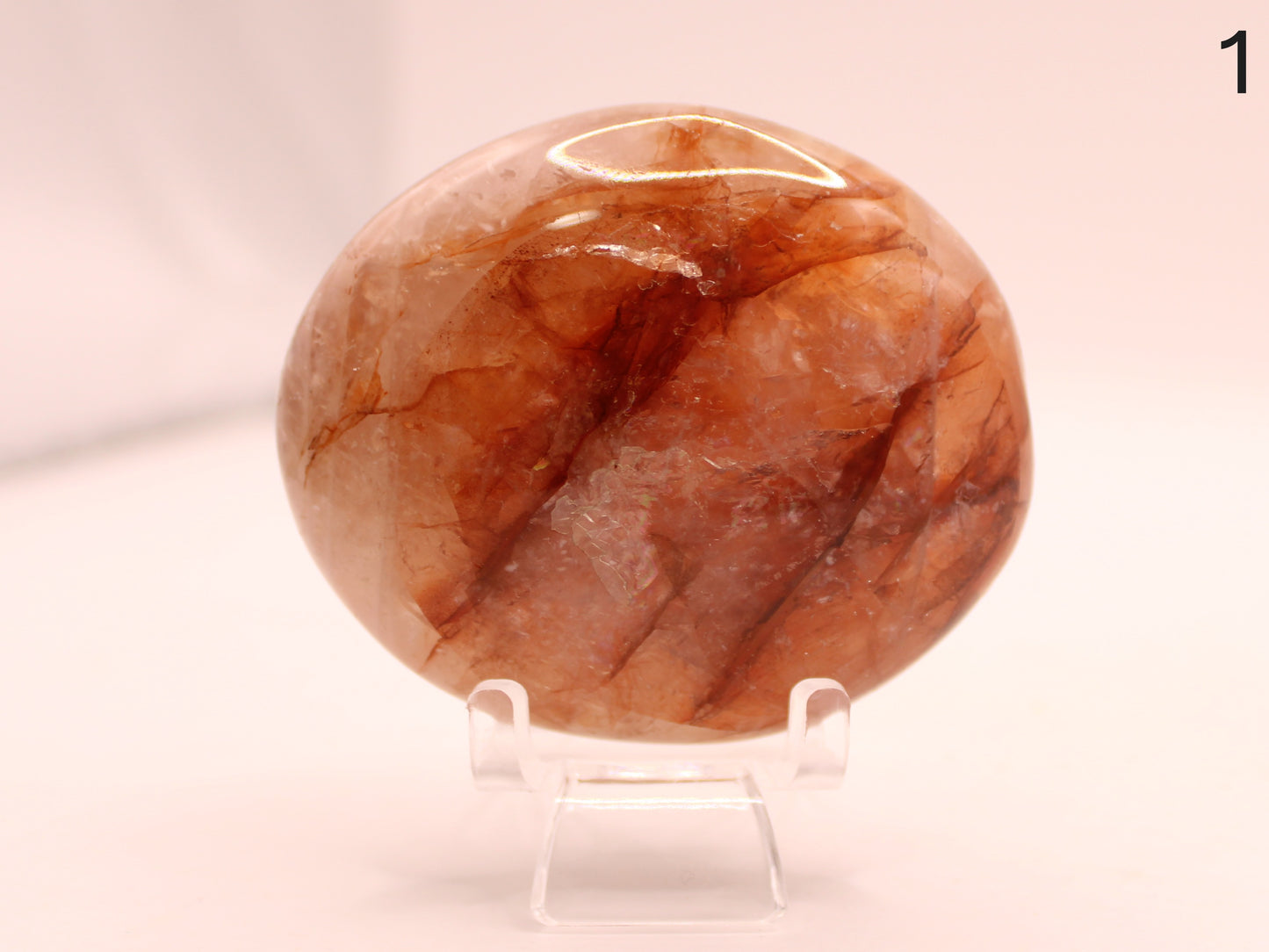 Fire Quartz Palm Stones