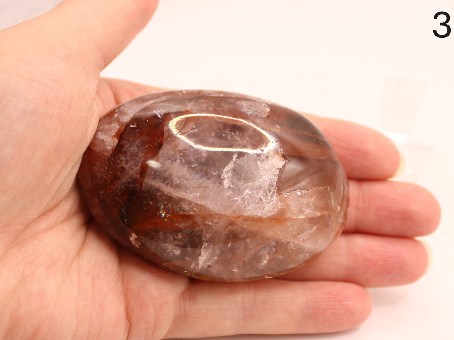 Fire Quartz Palm Stones