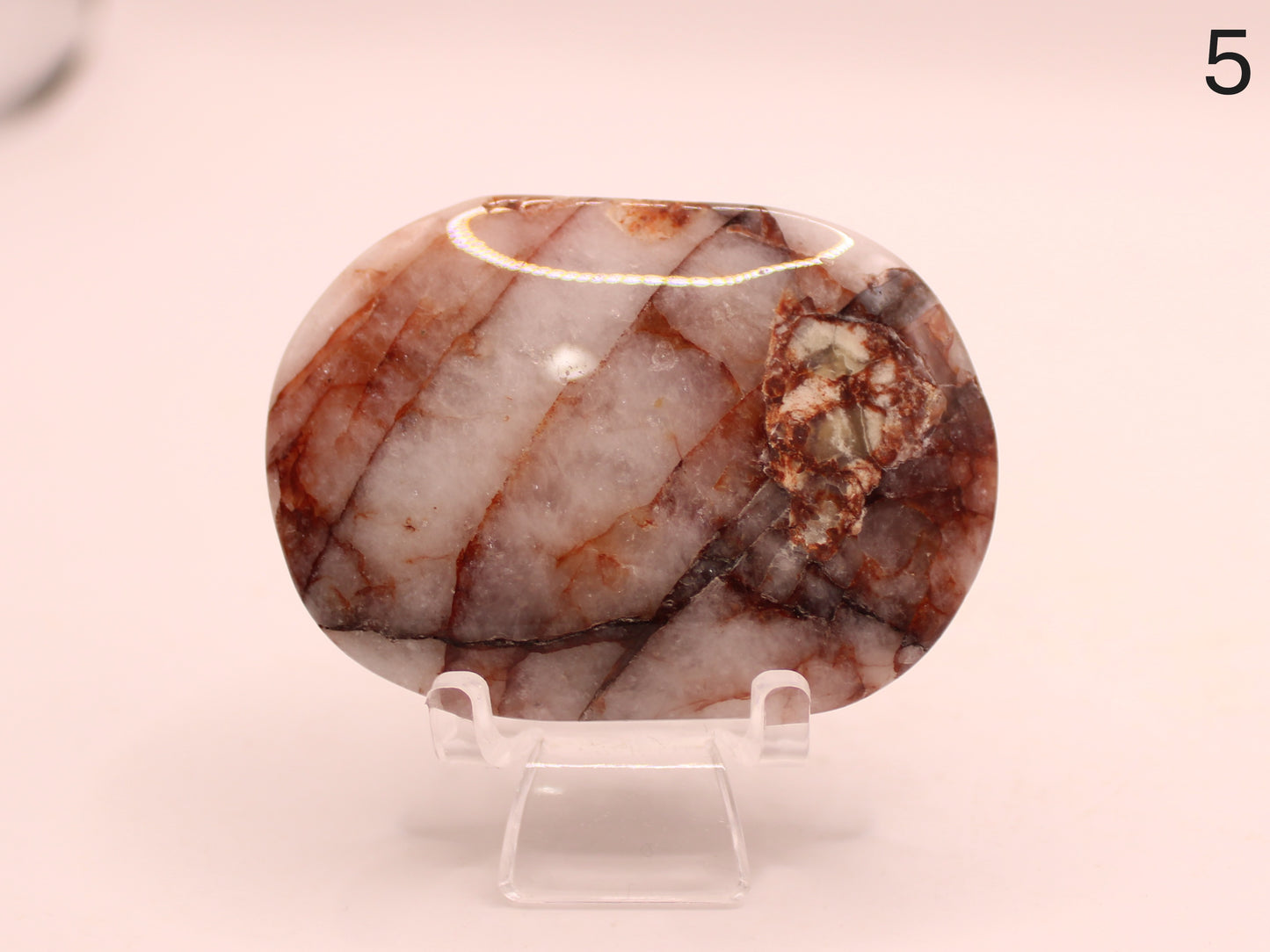 Fire Quartz Palm Stones