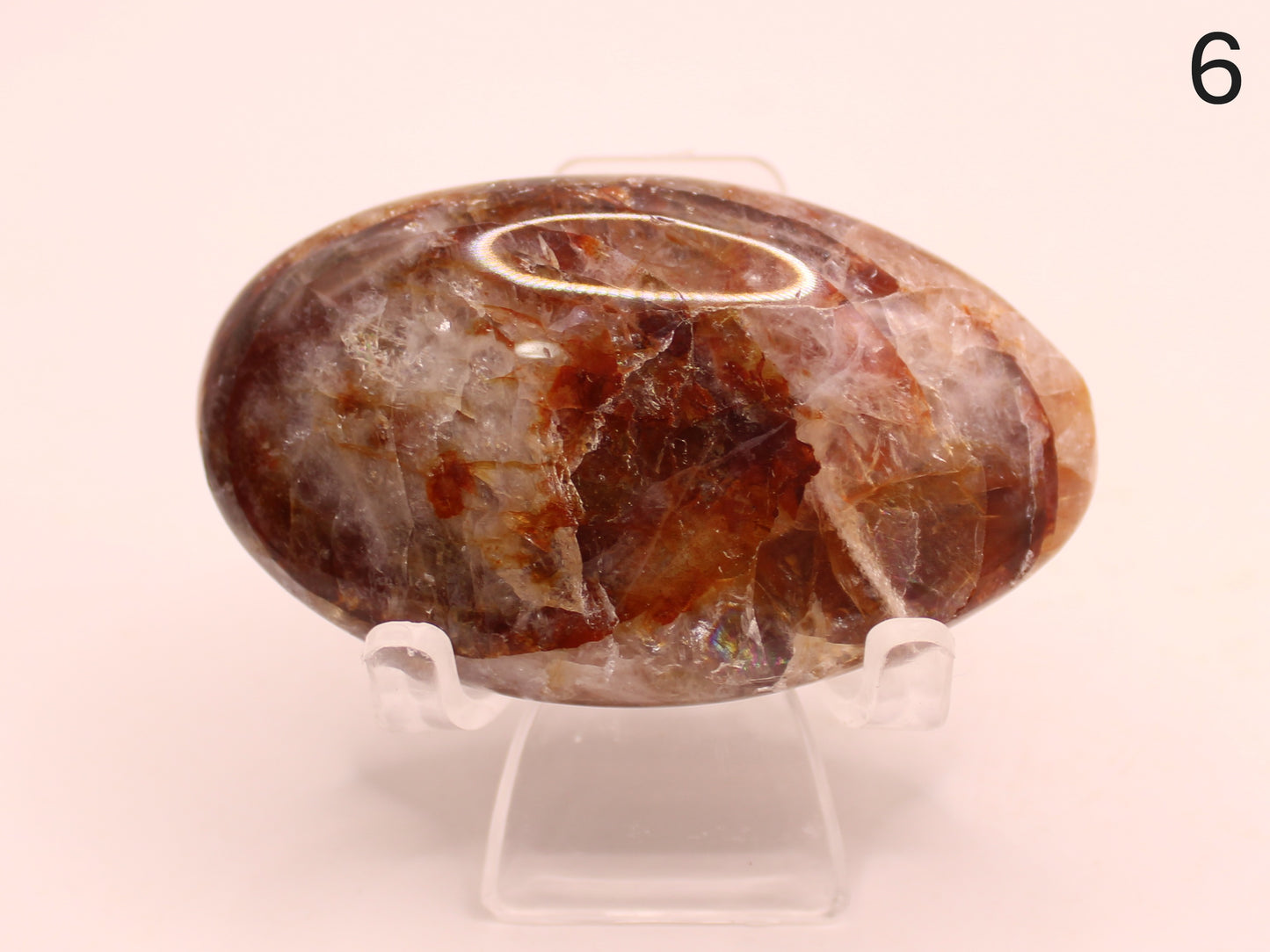 Fire Quartz Palm Stones
