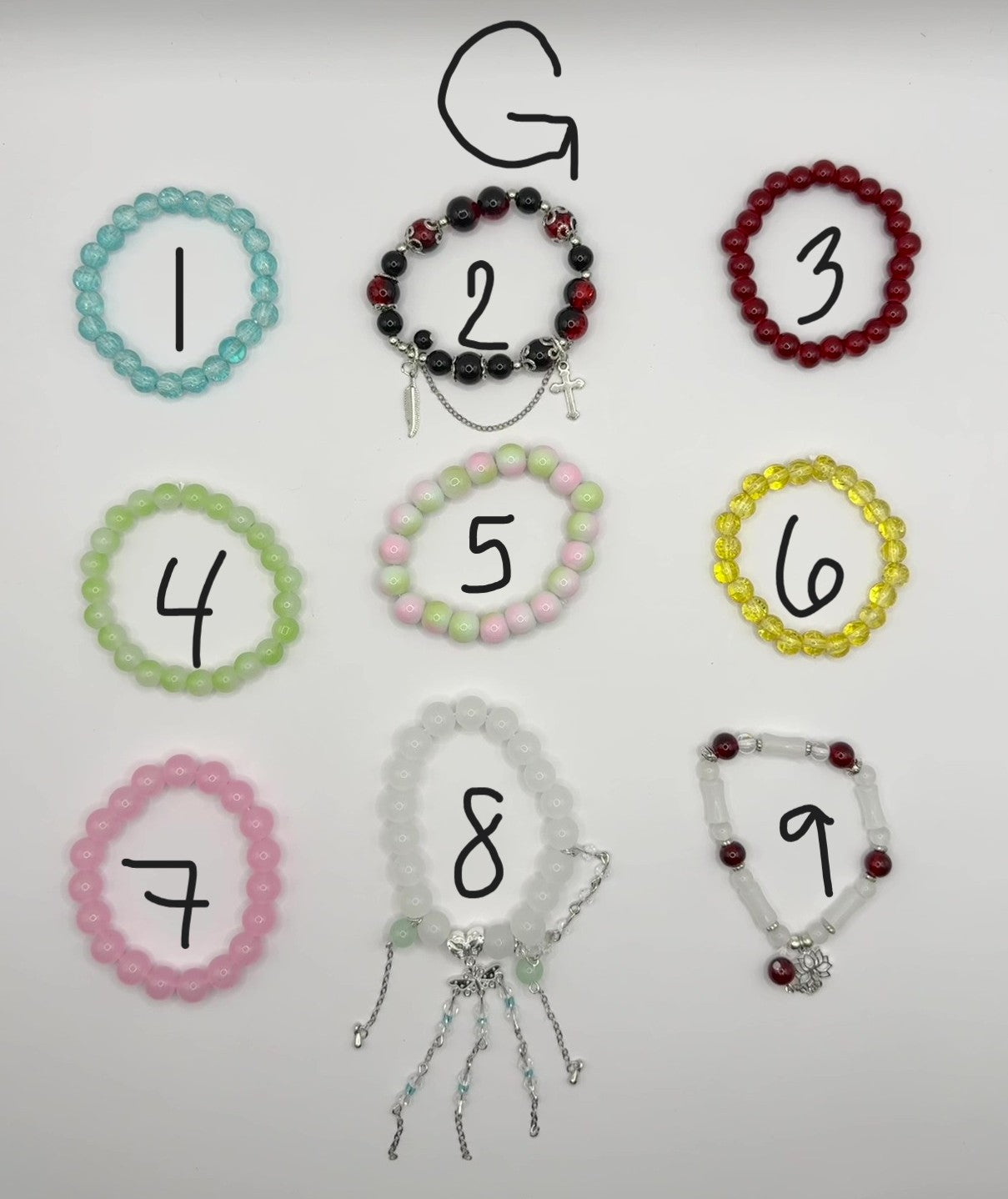 Glass Beaded Bracelets
