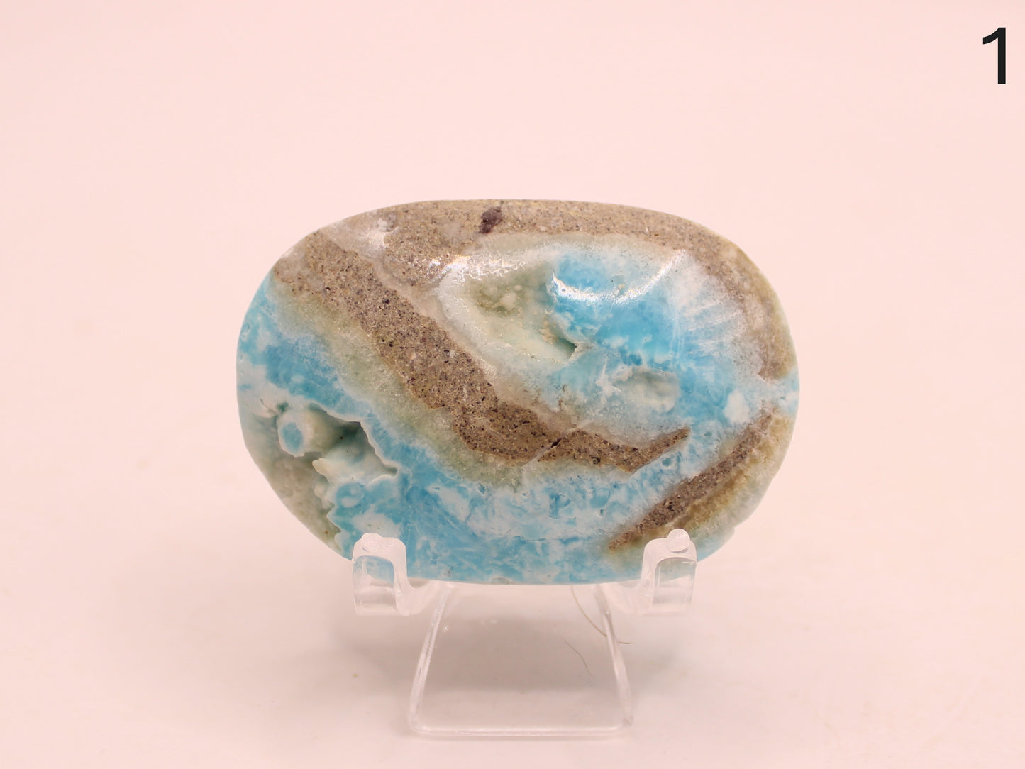Hemimorphite Palm Stones