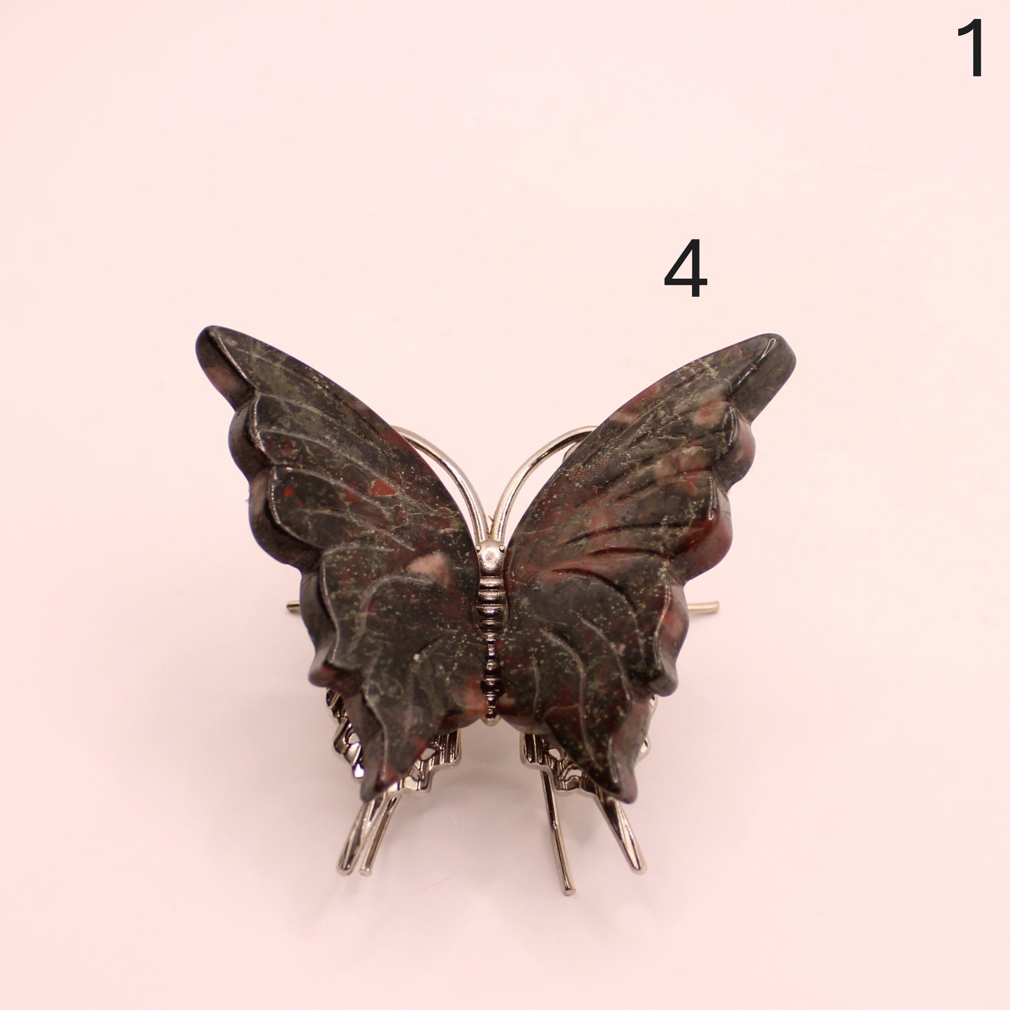 Metal Butterflies with Crystal Wings