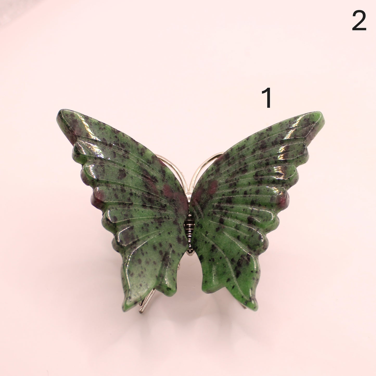 Metal Butterflies with Crystal Wings