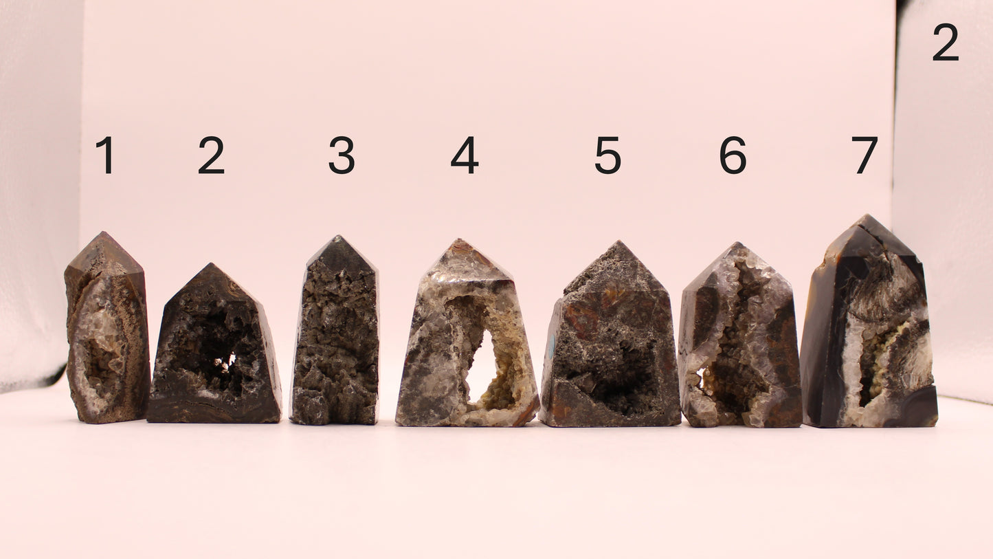 Morocco Agate Geode Towers