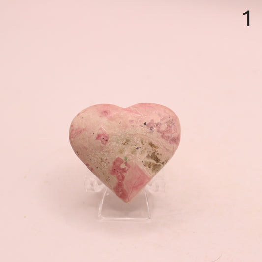 Peruvian Rhodonite Heart