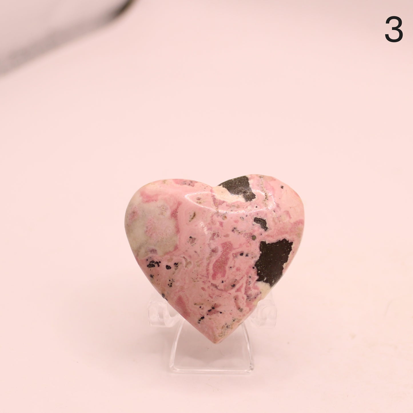 Peruvian Rhodonite Heart