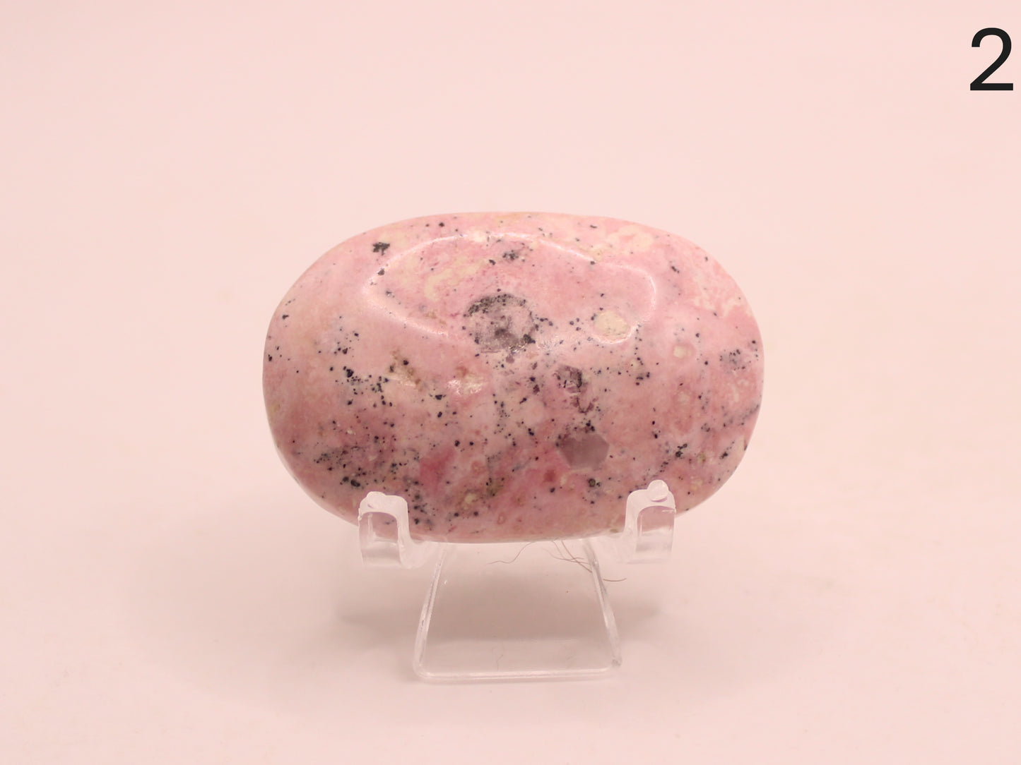 Peruvian Rhodonite Palm Stone