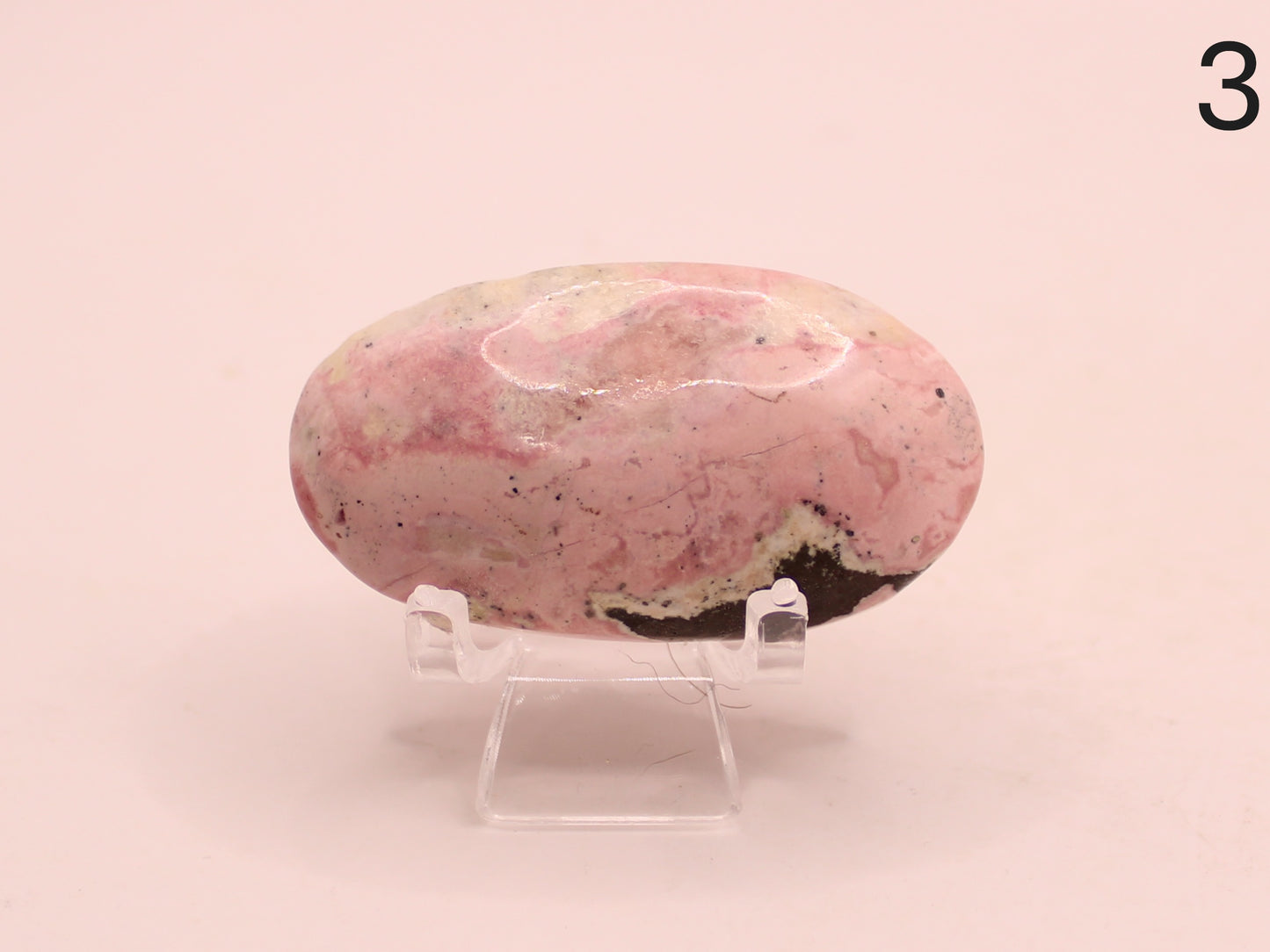 Peruvian Rhodonite Palm Stone