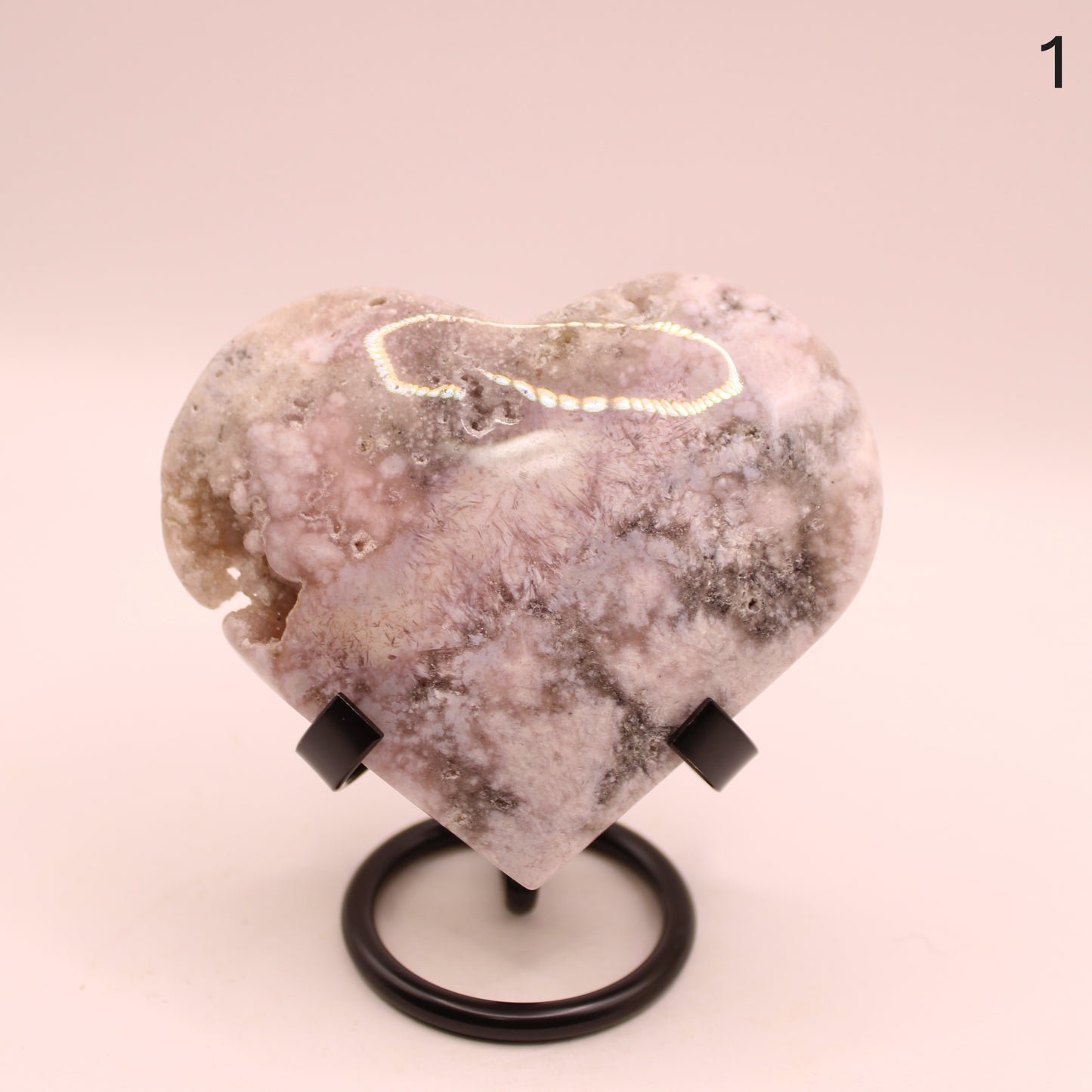 Pink Amethyst Hearts