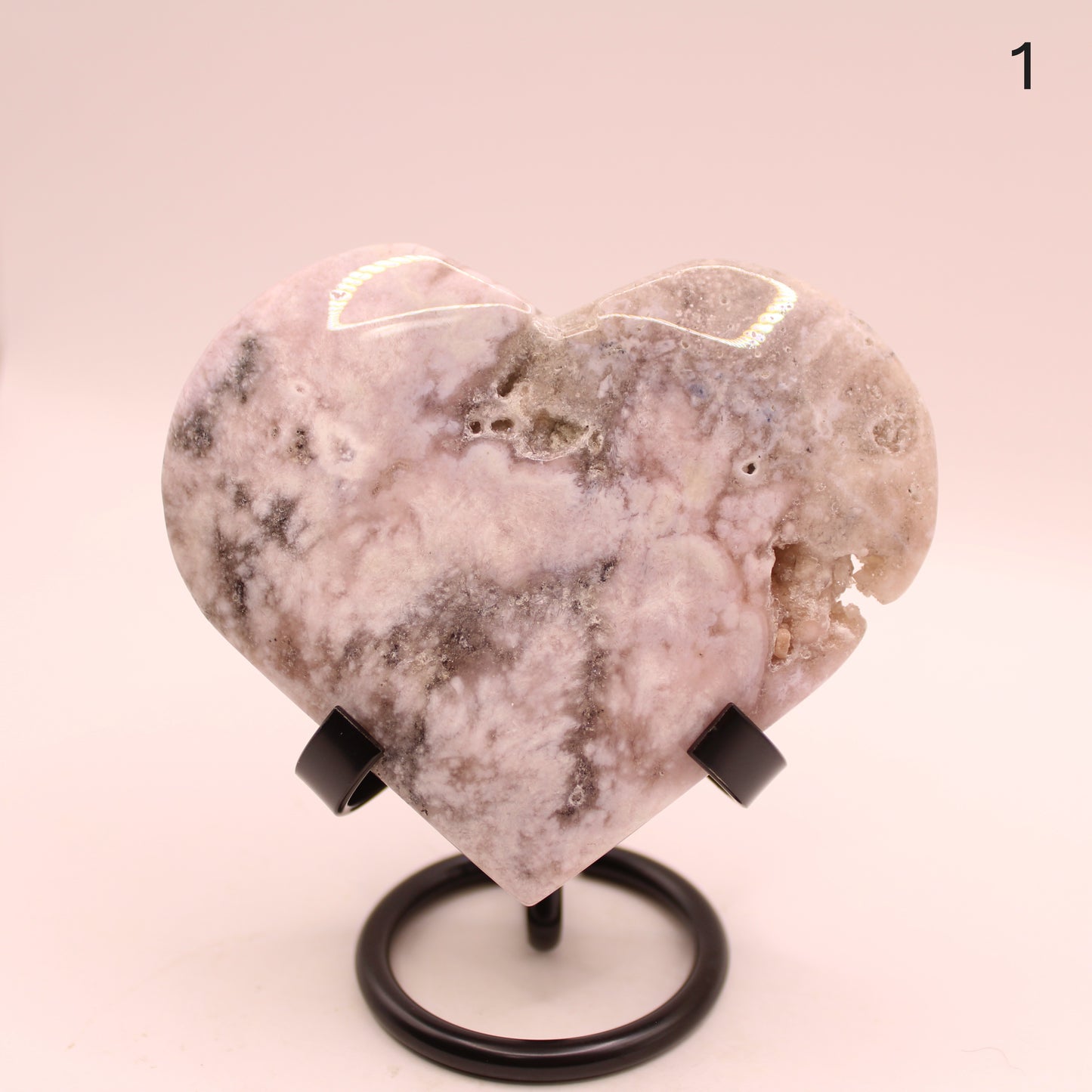 Pink Amethyst Hearts