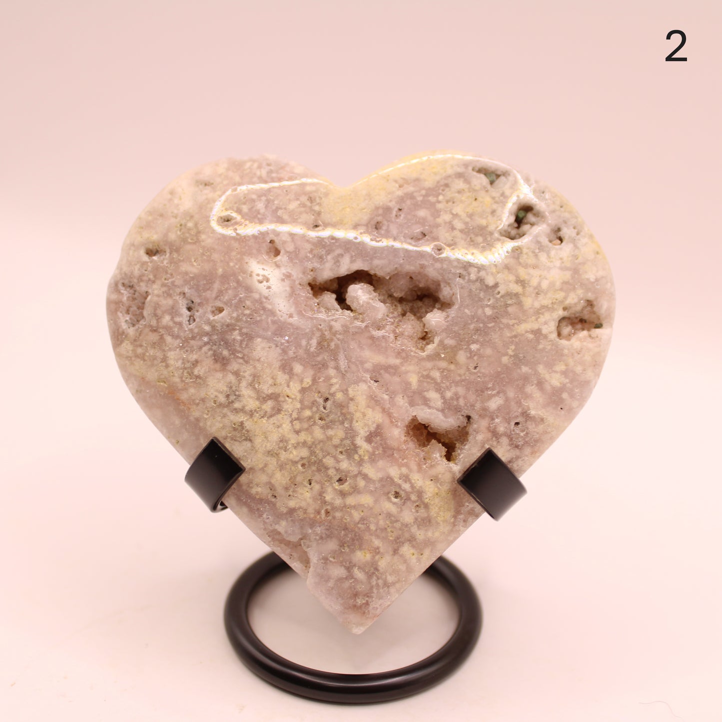 Pink Amethyst Hearts