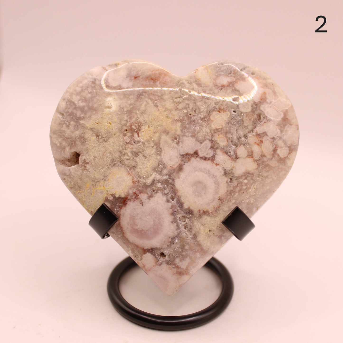 Pink Amethyst Hearts