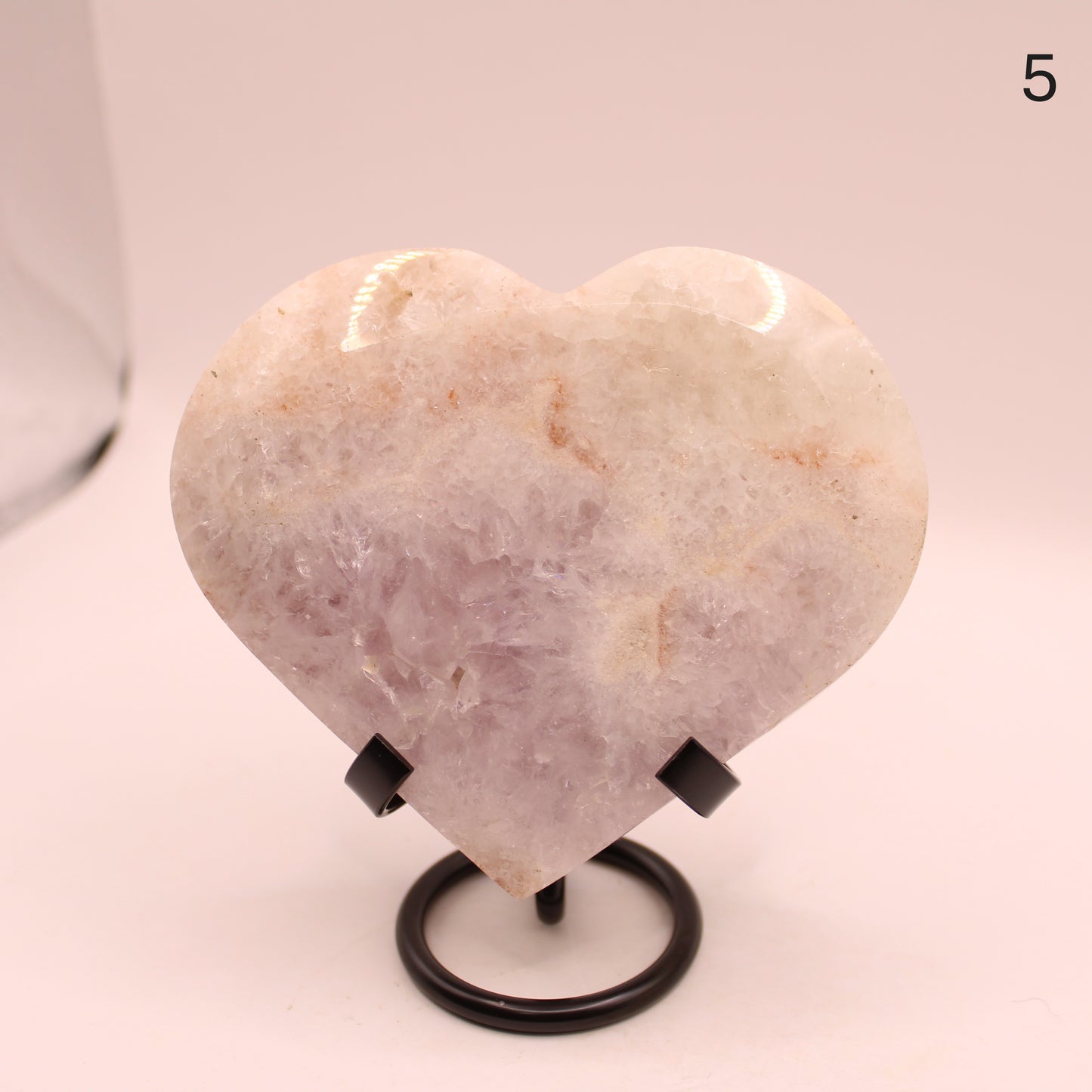 Pink Amethyst Hearts