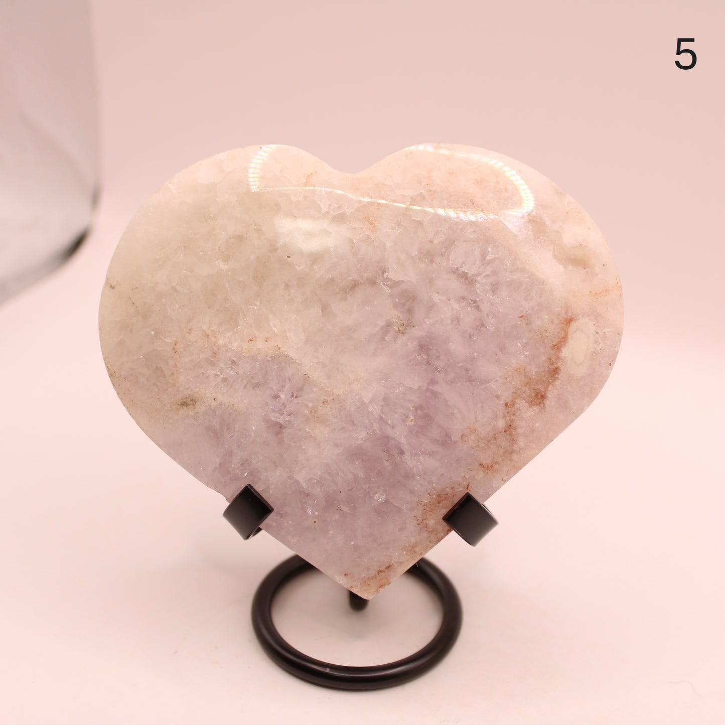 Pink Amethyst Hearts