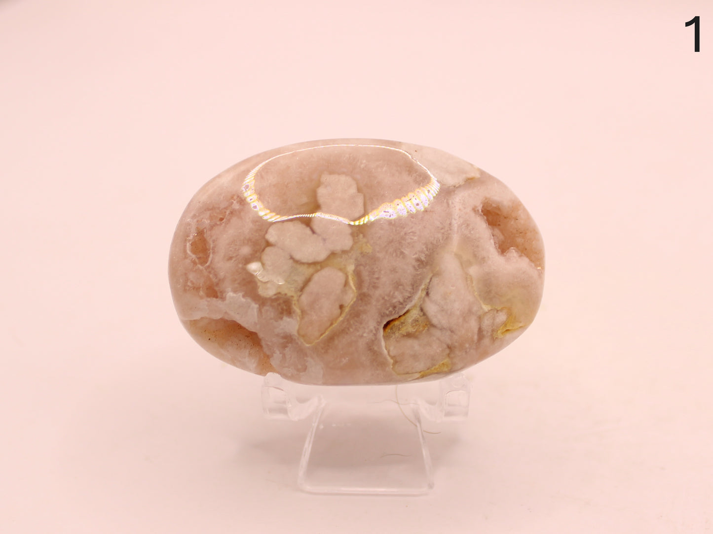 Pink Amethyst Palm Stones