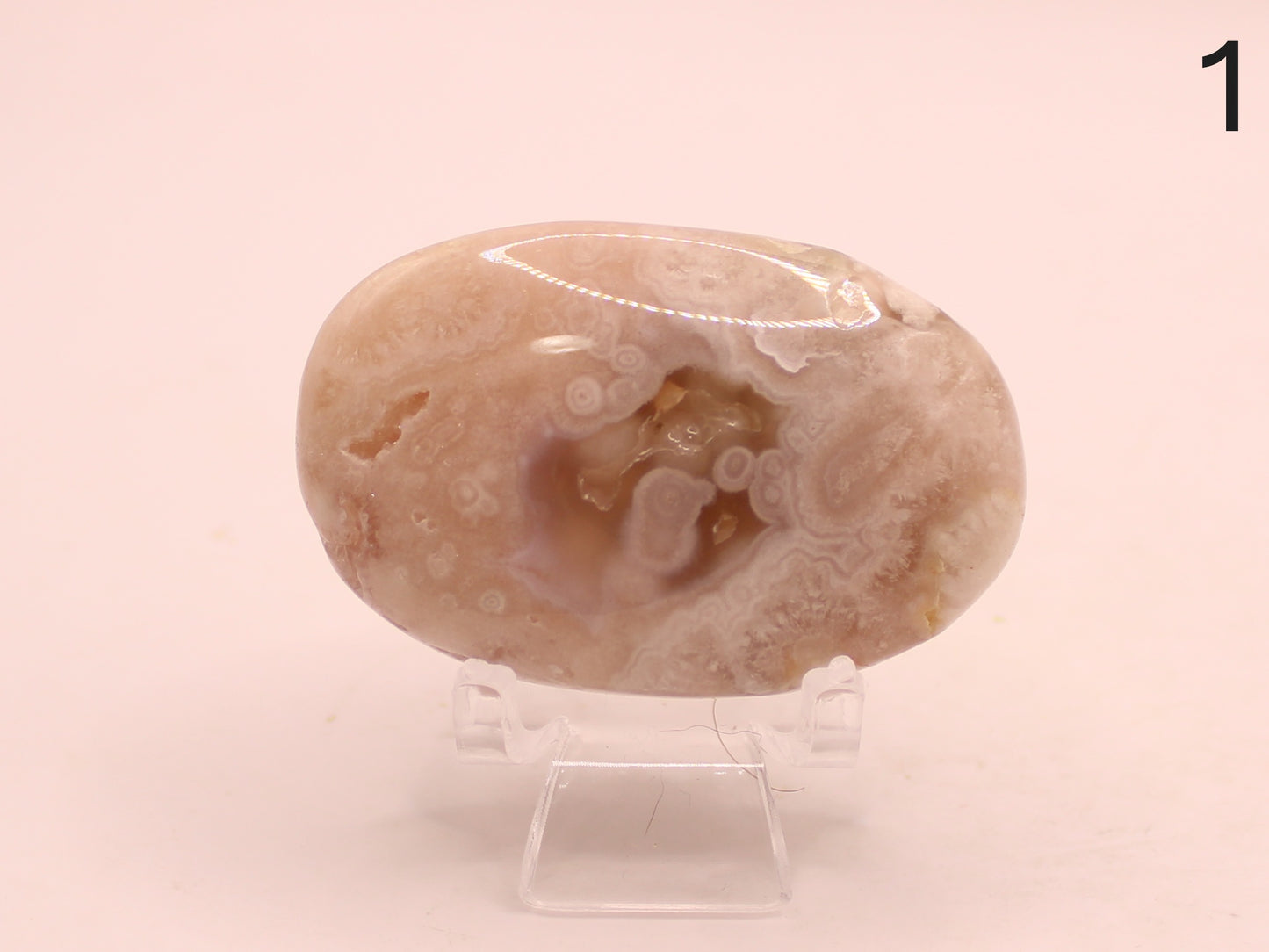 Pink Amethyst Palm Stones