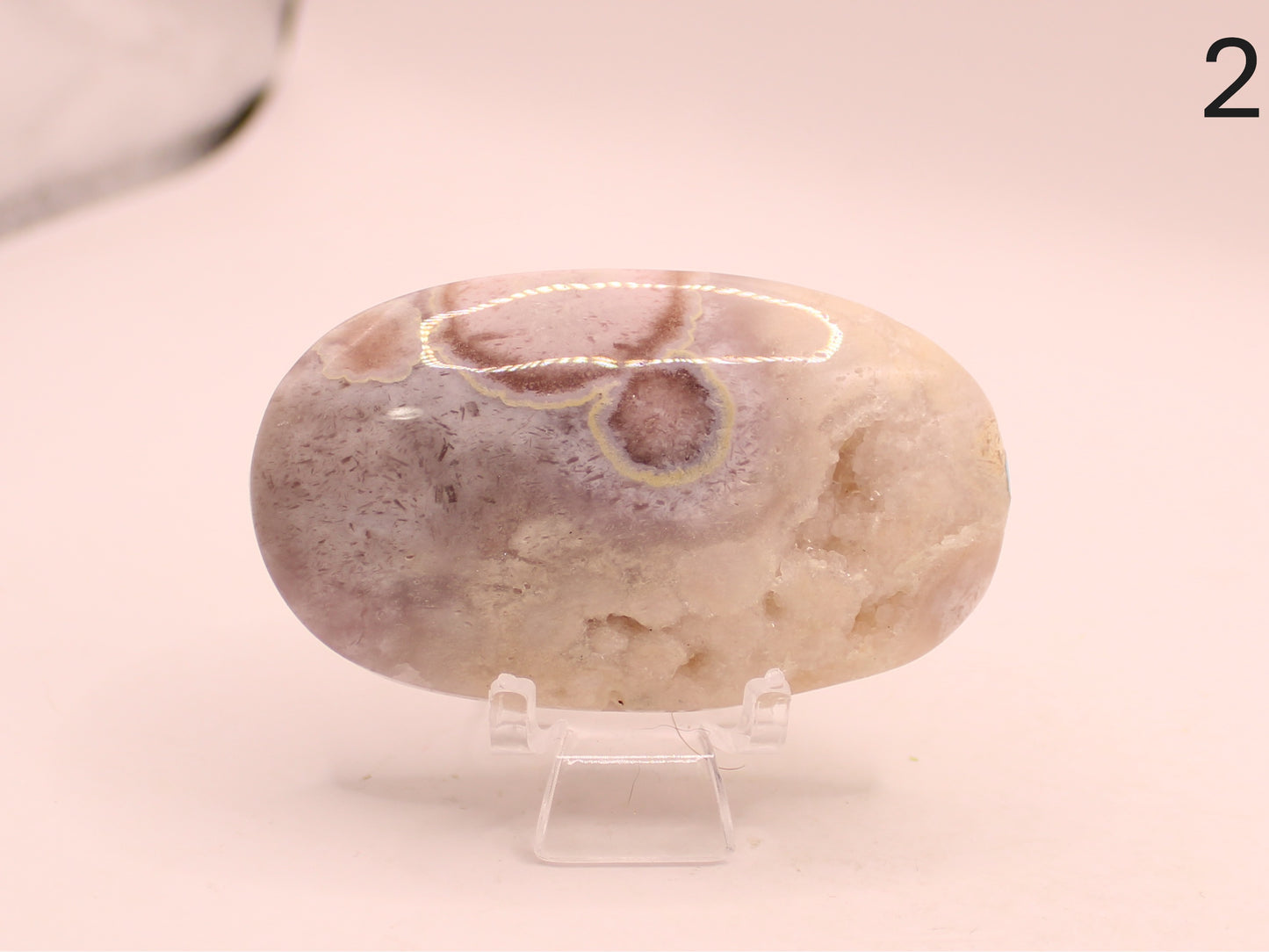 Pink Amethyst Palm Stones