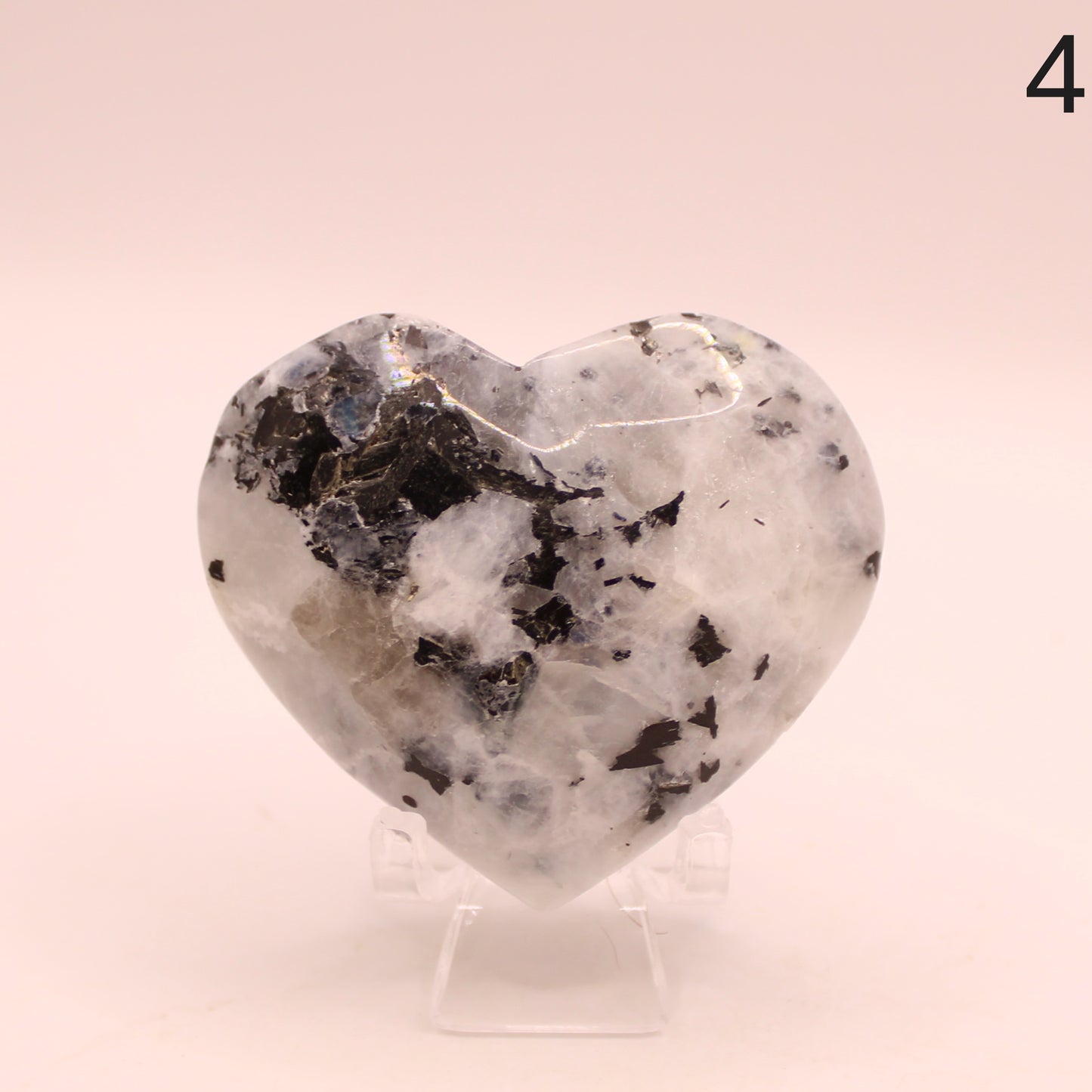Rainbow Moonstone Heart