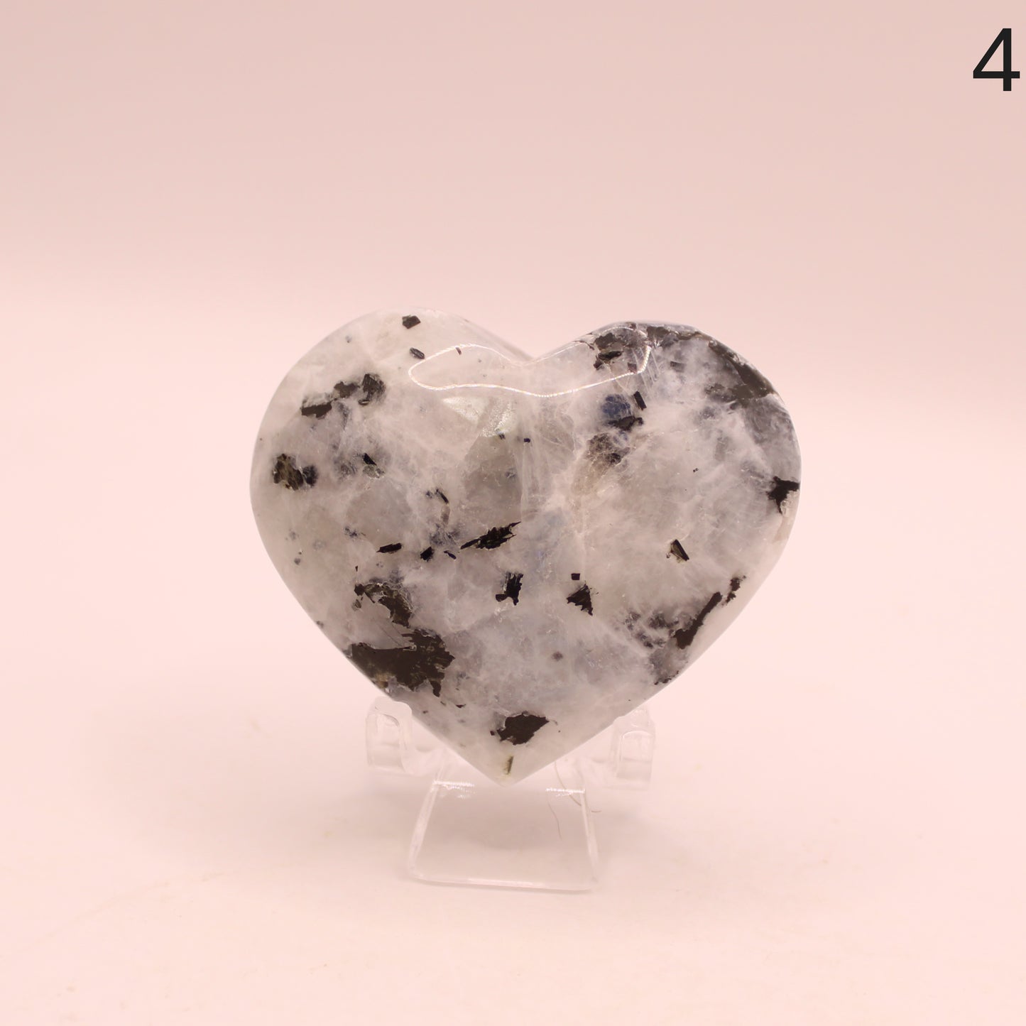 Rainbow Moonstone Heart