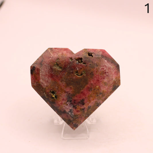 Rhodonite Heart